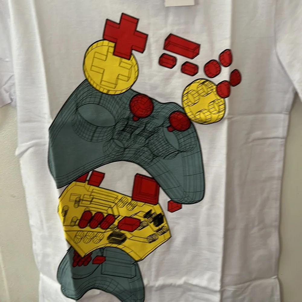 THE CHILDREN’S PLACE GAMER TEE: WHITE: NWT: SZ M